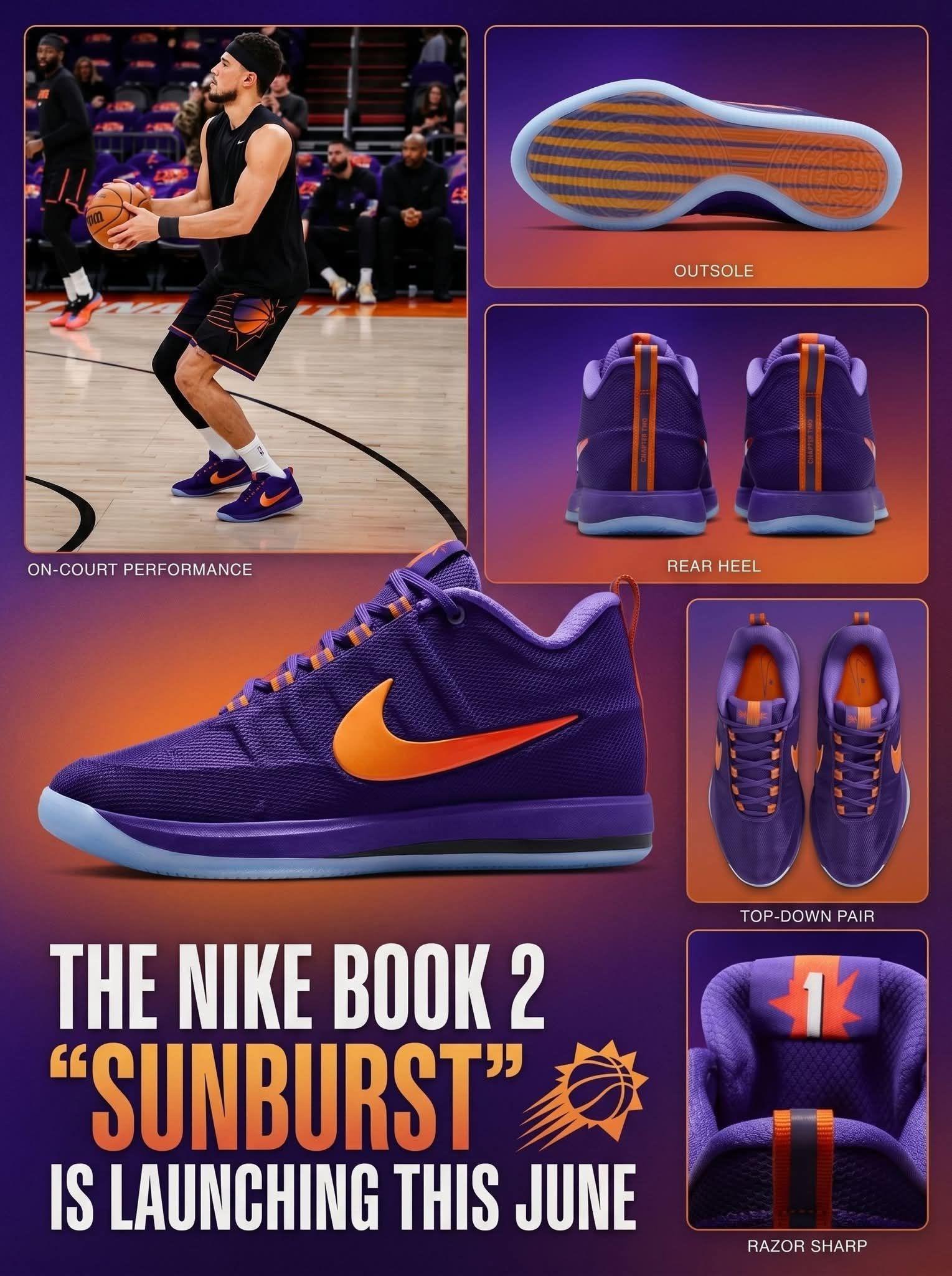 谁懂啊!Book 2「Sunburst」一上脚,直接梦回90年代太阳主场